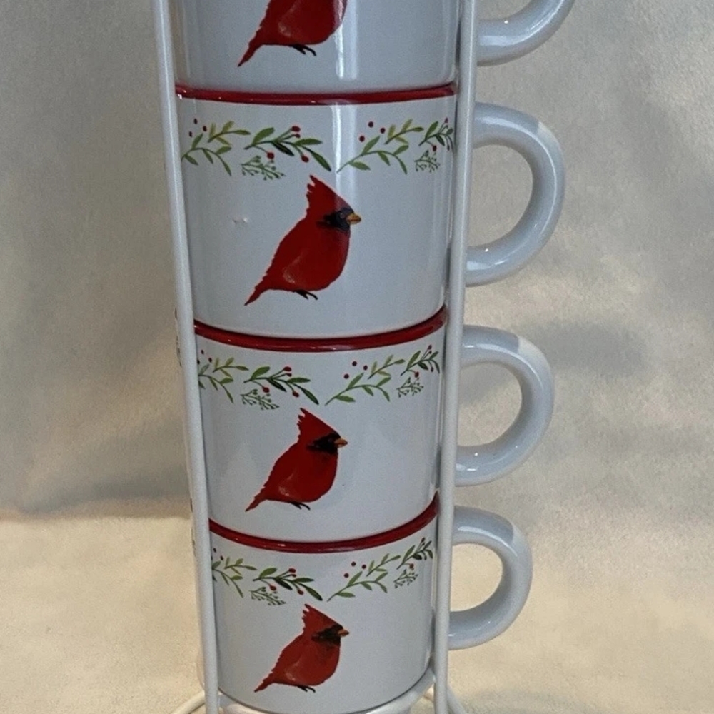 Cardinal Design Stackable Mugs Set
